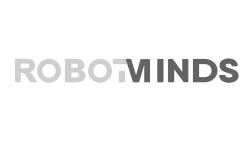 Logo - Robot Minds - gray - transparent - for karrusel